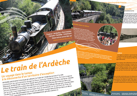 Dossier de Presse Le train de l'Ardèche - Client LCSM