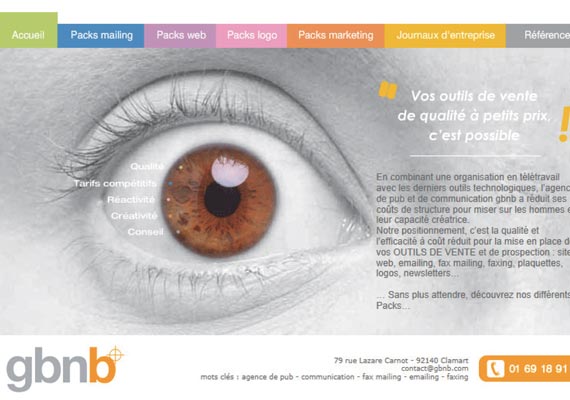 Site internet GBNB - Agence de communication - Client GBNB